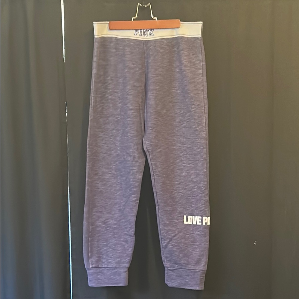 PINK Victoria's Secret Heathered Purple Joggers